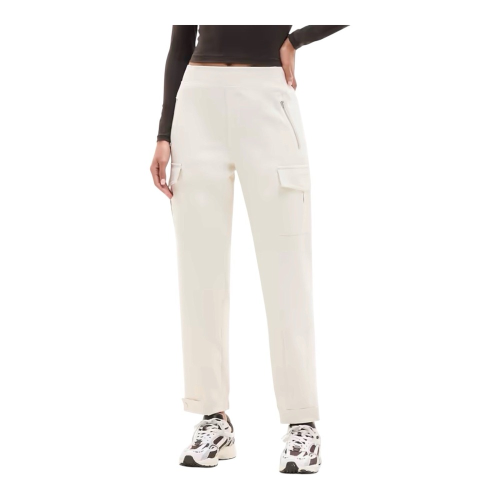 Athleta Endless Pantalon‎ Cargo Pant In Bone  Quick Dry Womens Sz 8 NWT $129